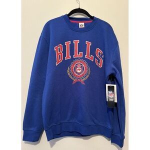 BUFFALO BILLS Throwback CREWNECK Sweatshirt NFL Vintage Marks - Adult MEDIUM NWT